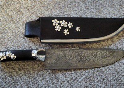 Silver Flower Knife